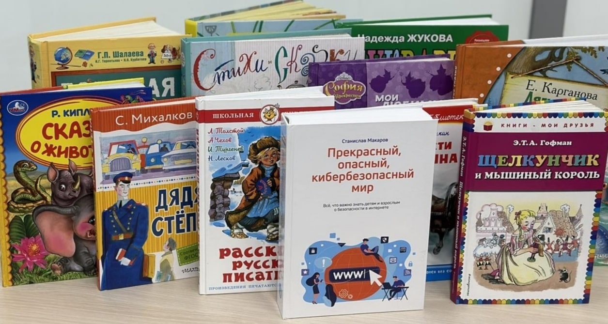 Книги по кибербезопасности, сказки, рассказы и обучающие пособия получила  библиотека Житниковского детского дома